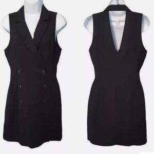 BCBGenaration women’s Black Faux Button FrontShirt Dress